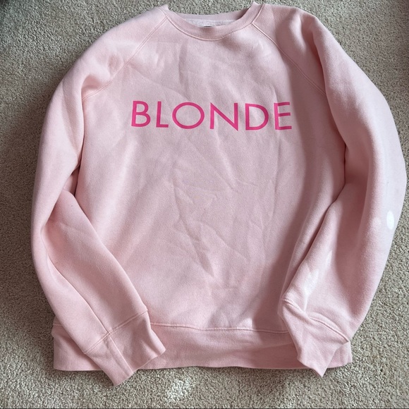BLONDE Crewneck Sweatshirt Size XS NEVER WORN - Picture 1 of 3